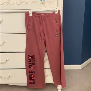 Pink sweatpants